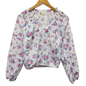 Banco Floral Peasant Blouse